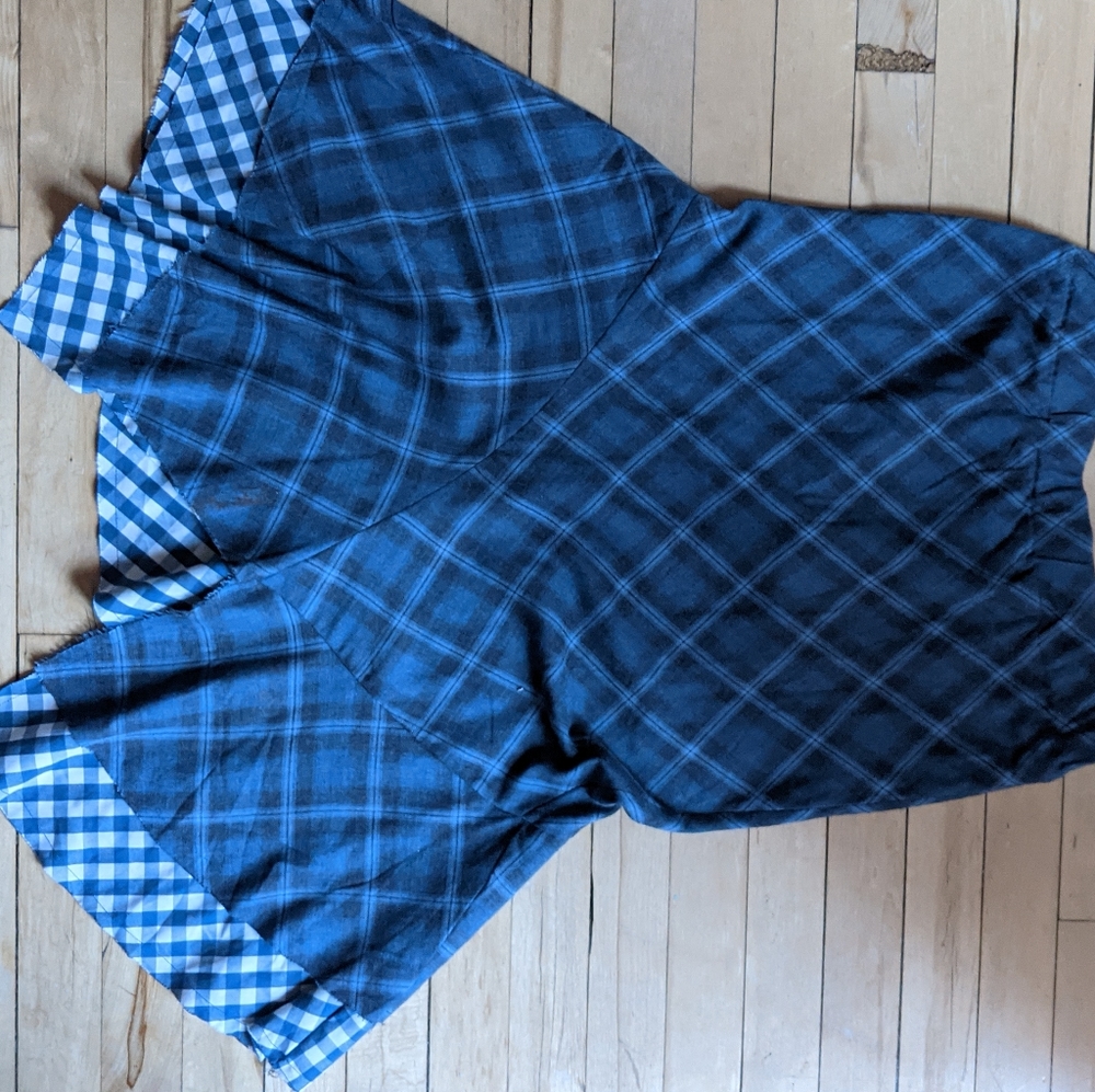 Mng women's medium plaid skirt